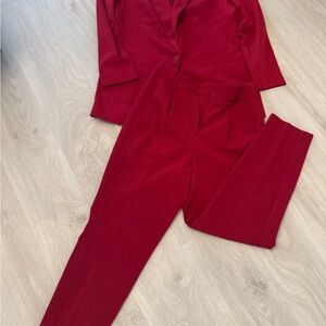Express Bold Red Women's Pantsuit